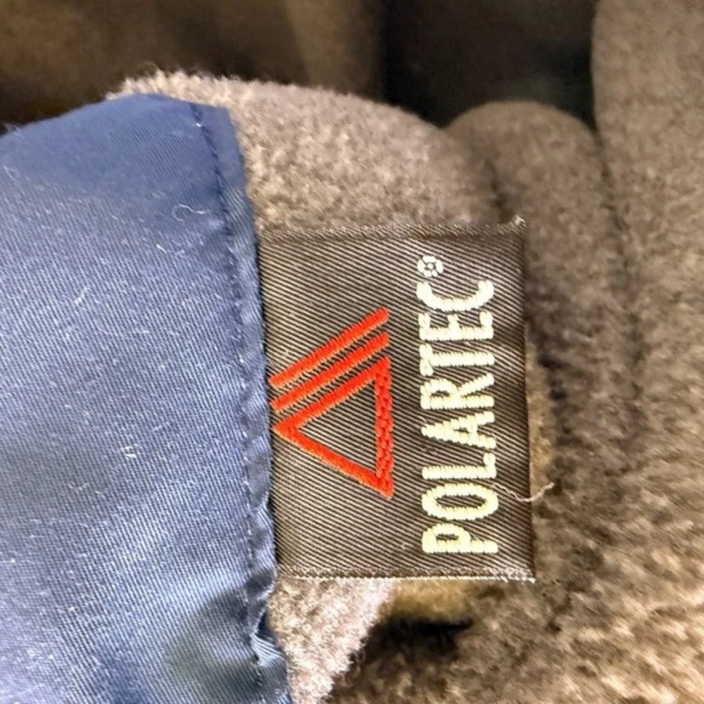 Vintage SPORTS MASTER Mens‎ Jacket 2XL Blue 80s USA Made Fleece Lined Polartec